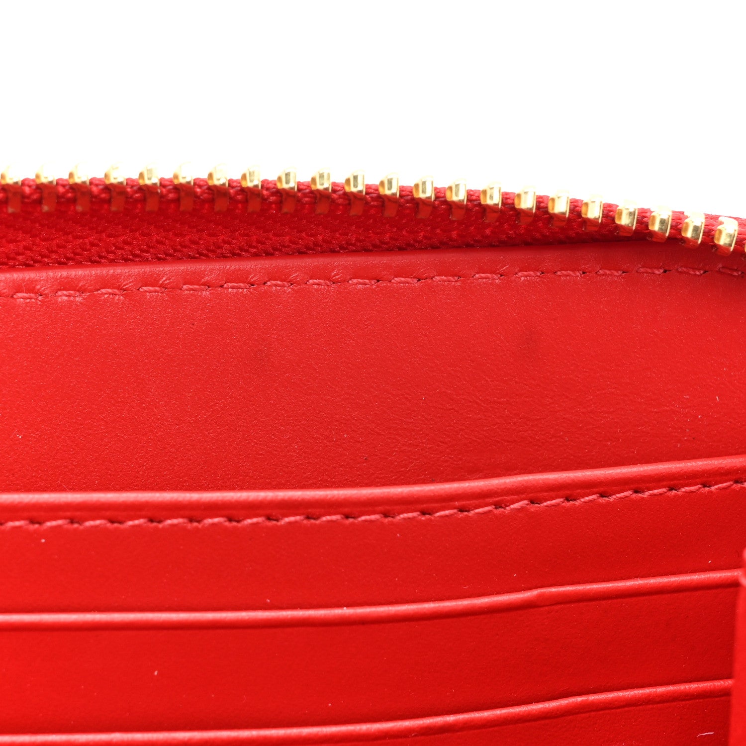 Christian Louboutin Metallic Panettone Spiked Studded Zip Around Wallet Gold 14 of 14
