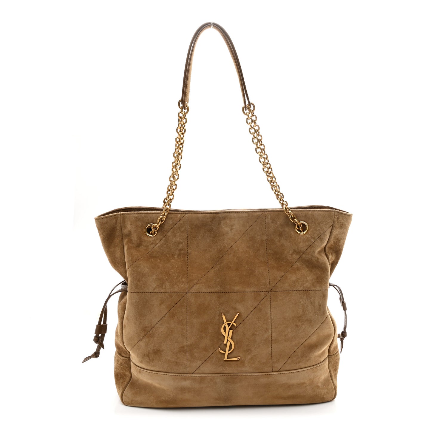 Suede Medium Jamie Shopping Tote Golden Leaf