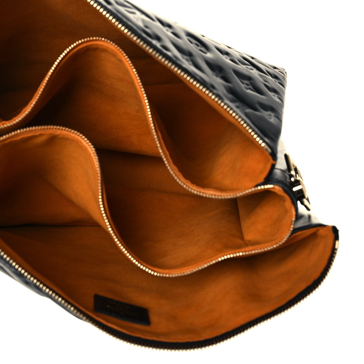 Louis Vuitton Lambskin Embossed Monogram Coussin MM Black 5 of 12