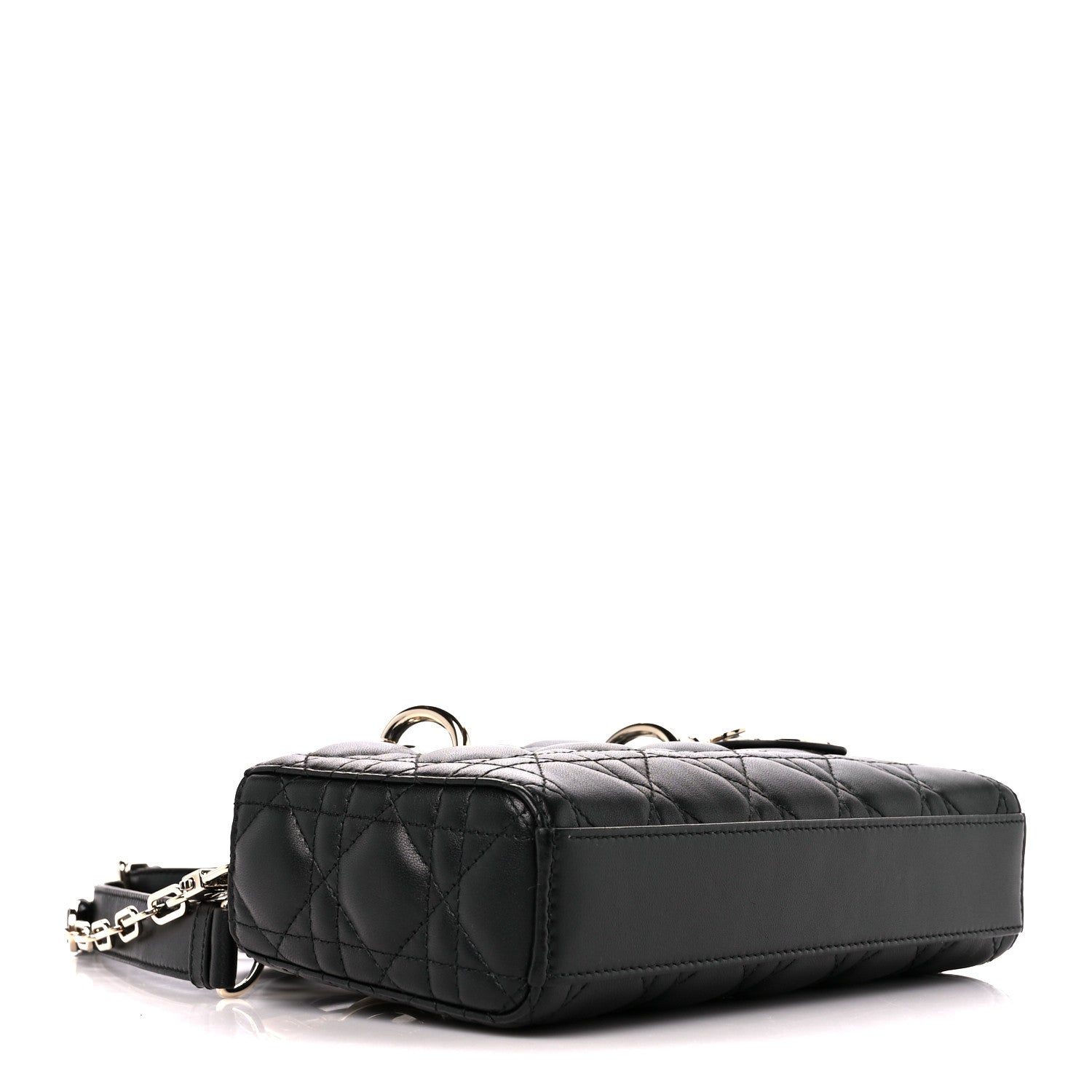 Christian Dior Lambskin Cannage Small Lady D-Joy Black 4 of 11