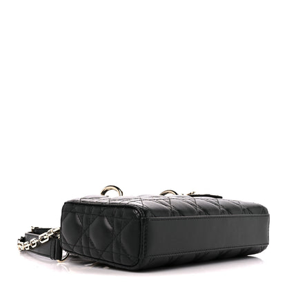 Christian Dior Lambskin Cannage Small Lady D-Joy Black 4 of 11