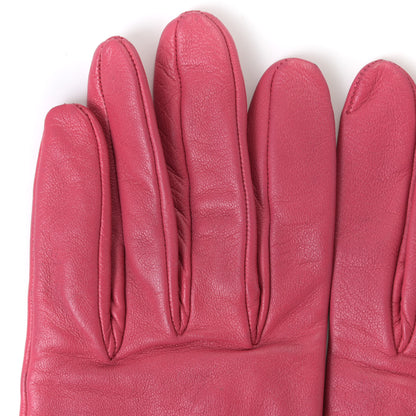 Hermes Lambskin Gloves 7 Pink 6 of 13