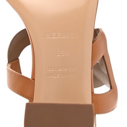 Hermes Nappa Bikini Sandals 36.5 Gold 6 of 11