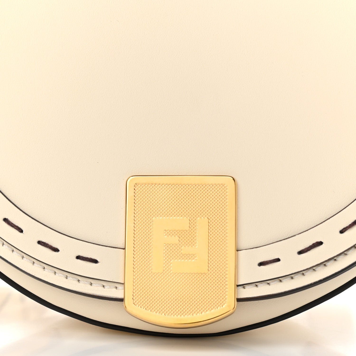 Fendi Vitello King Plexiglass Moonlight Shoulder Bag White Ice 8 of 11