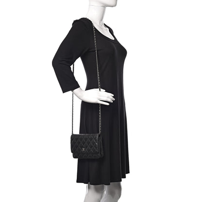 Chanel Caviar Quilted Wallet On Chain WOC Black 2 of 11