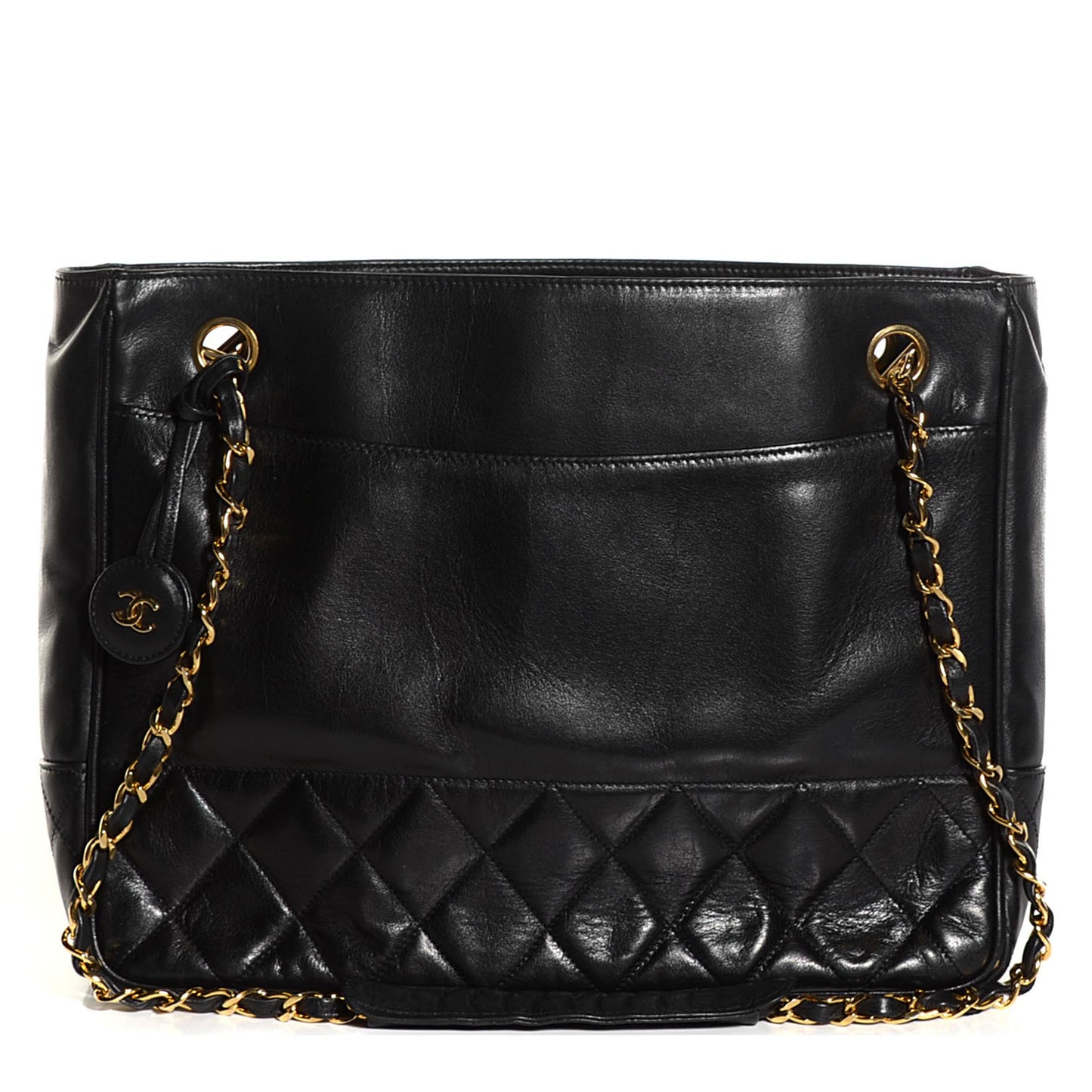 Lambskin Shoulder Bag Black