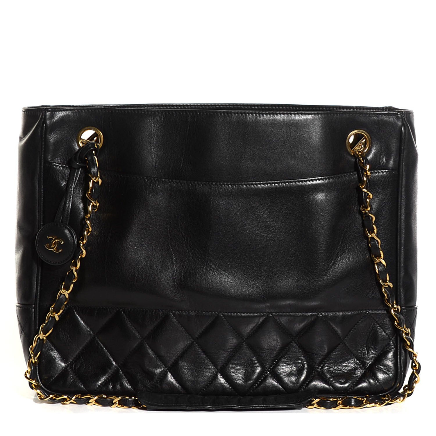 Chanel Lambskin Shoulder Bag Black 1 of 8