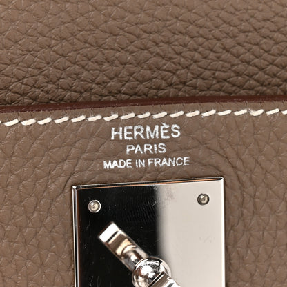 Hermes Togo Kelly Retourne 28 Etoupe 7 of 14