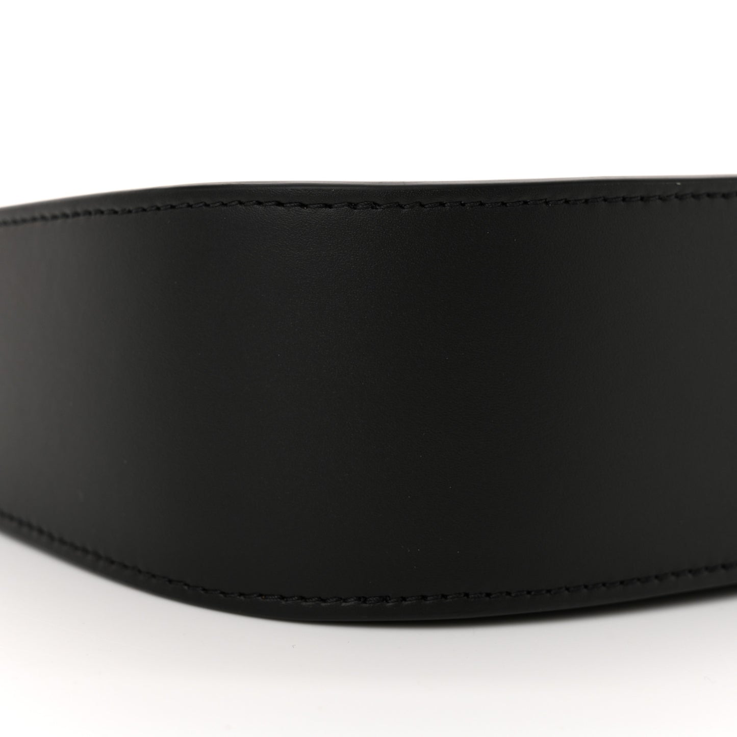 Smooth Calfskin Half Moon Shoulder Bag Black