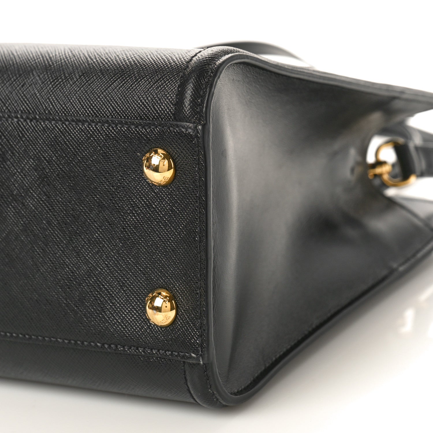 Prada Saffiano Soft Calfskin Large Tote Black 9 of 9