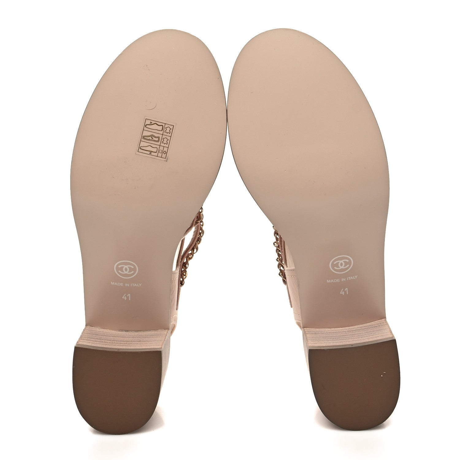 Chanel Calfskin Chain Sandals 41 Pink 5 of 8