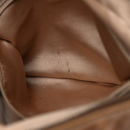 Chanel Calfskin Bubble Quilt Bowler Brown 18 of 28