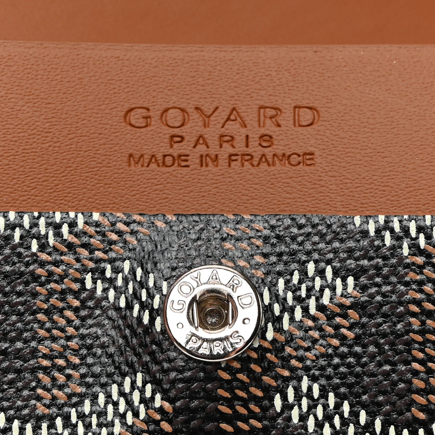 Goyard Goyardine Marigny Coin Purse Wallet Black Gold 5 of 7