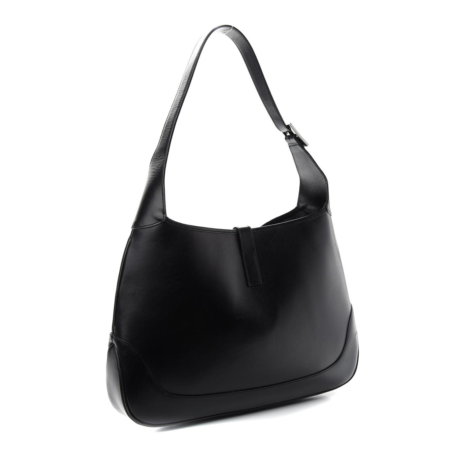 Calfskin Jackie O Hobo Black