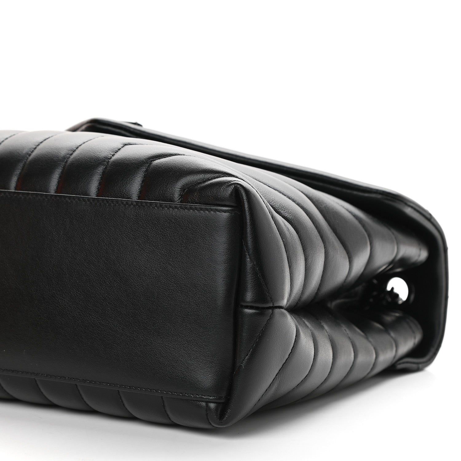 Saint Laurent Calfskin Y Quilted Monogram Medium Loulou Chain Satchel Black 8 of 11