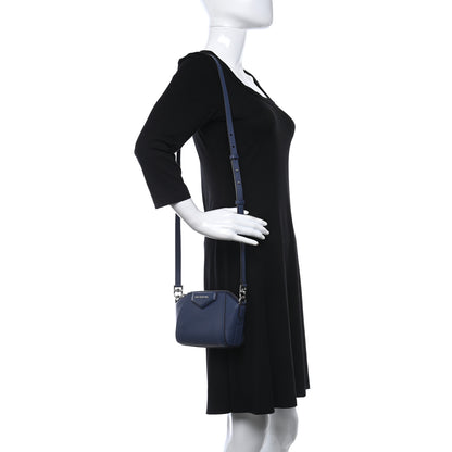 Givenchy Sugar Goatskin Nano Antigona Midnight Blue 2 of 8