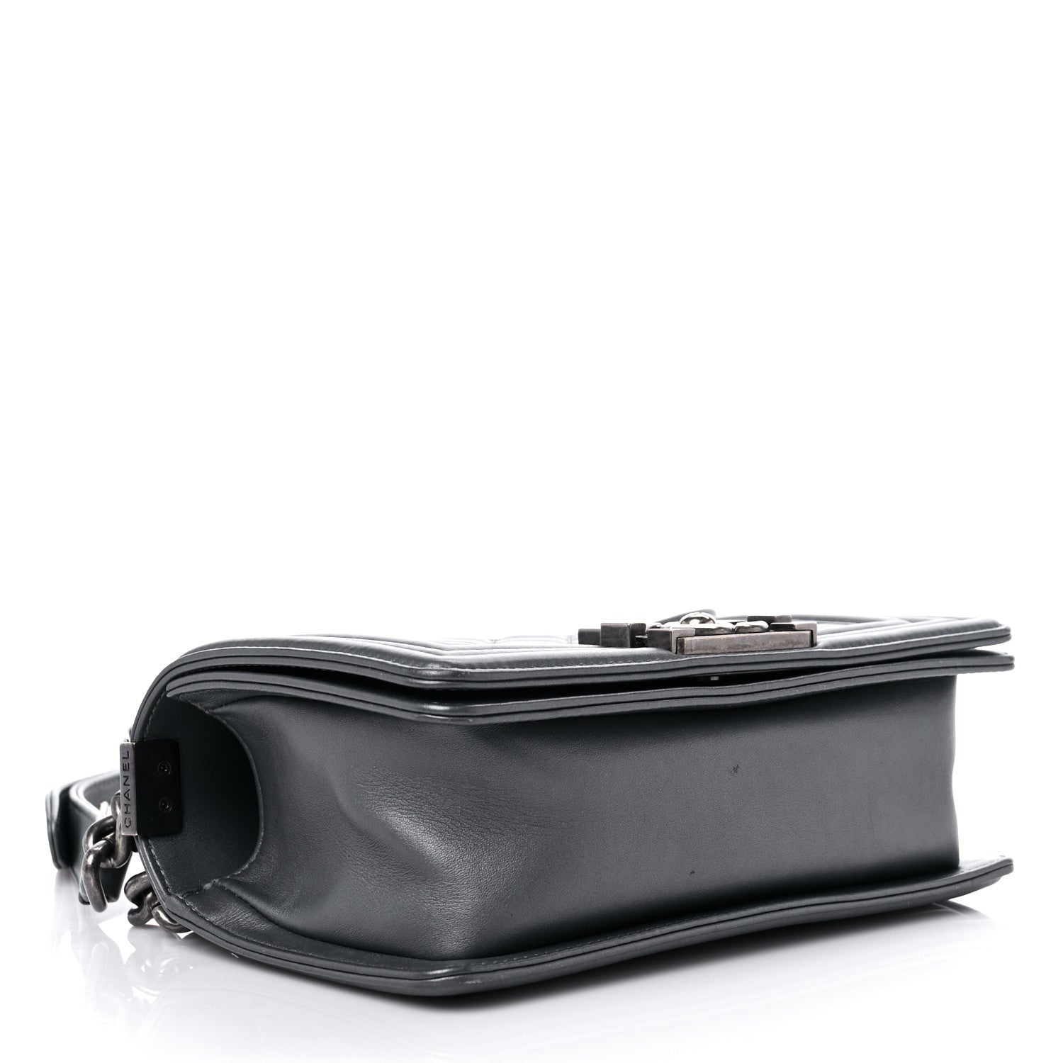 Chanel Lambskin Quilted Small Boy Flap Dark Grey 4 of 14