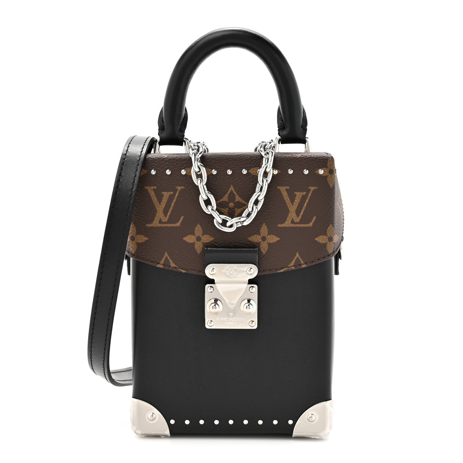 Louis Vuitton Calfskin Monogram Camera Box Vibe Black 1540645