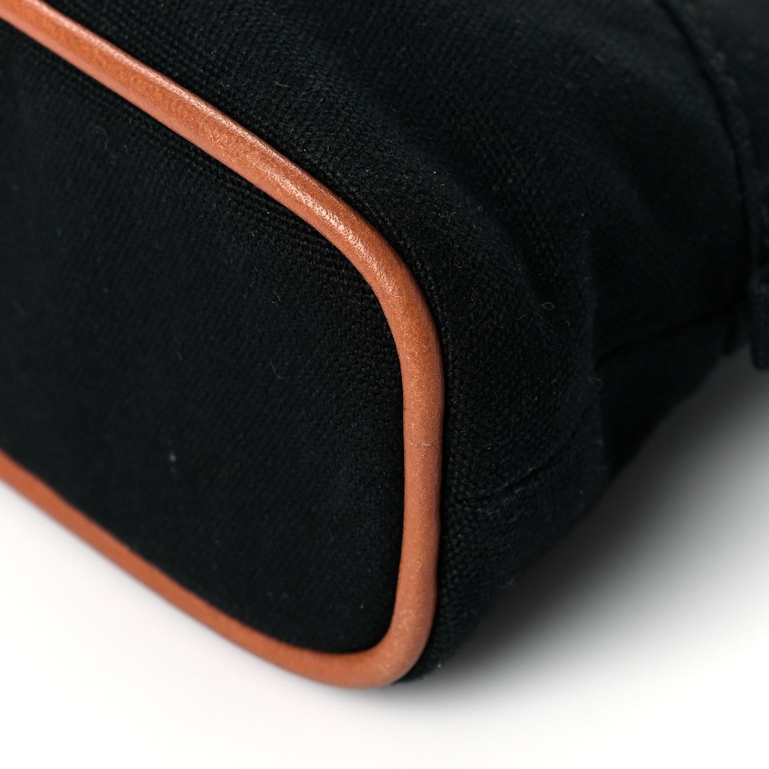 Hermes Cotton Canvas Mini Bolide Travel Cosmetic Pouch Black Black 10 of 11