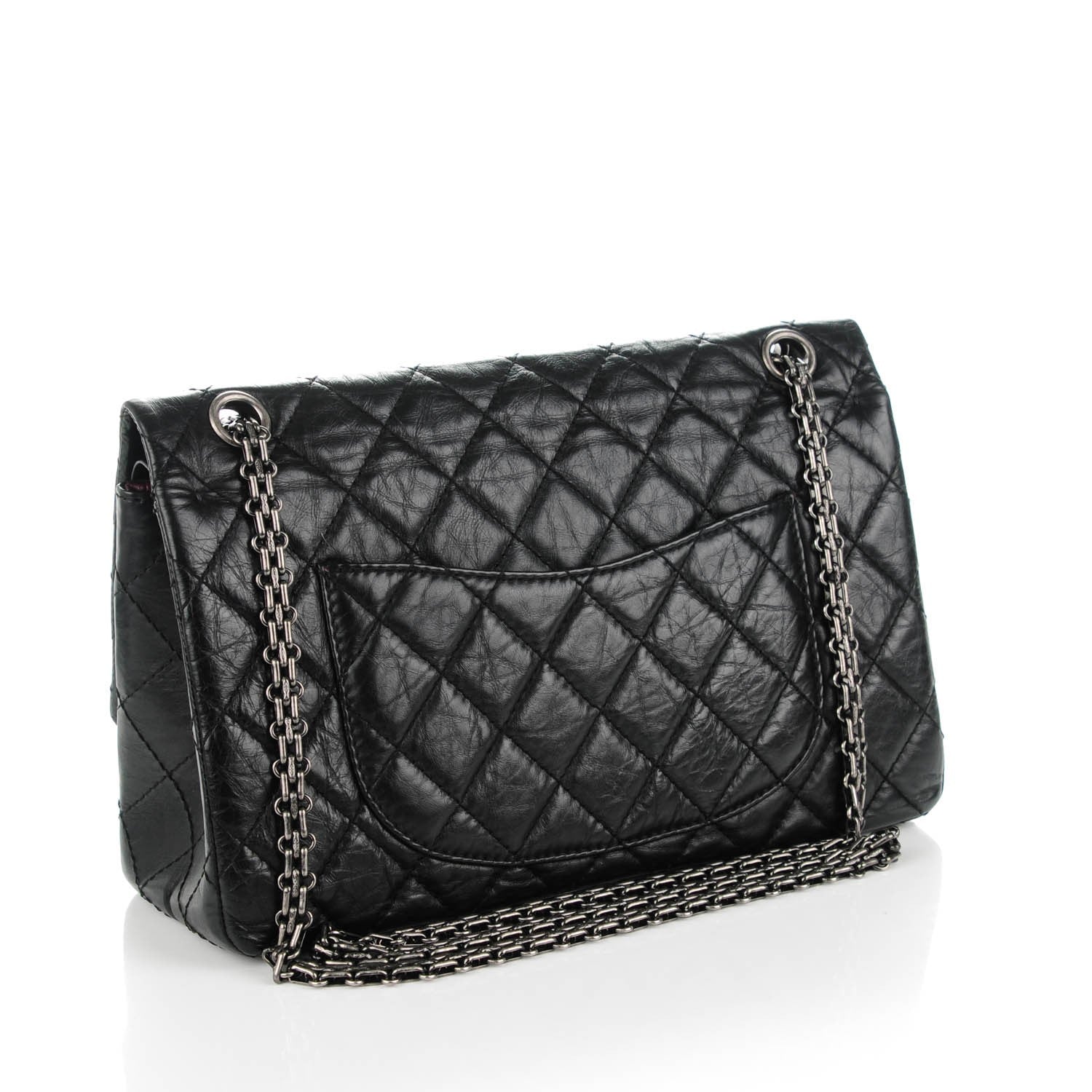 Chanel Aged Calfskin Quilted 2.55 Reissue 226 Flap Black 3 of 7