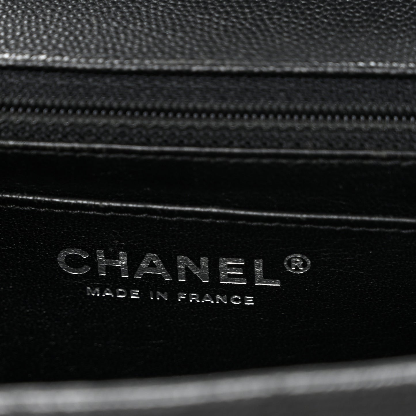 Caviar Quilted Mini Rectangular Flap Black