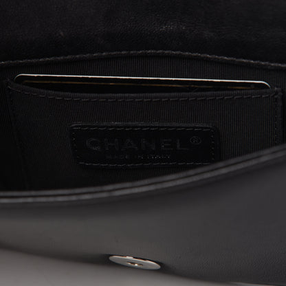 Chanel Plexiglass Patent Baguette Crystal Mini Boy Brick Flap Black 8 of 10