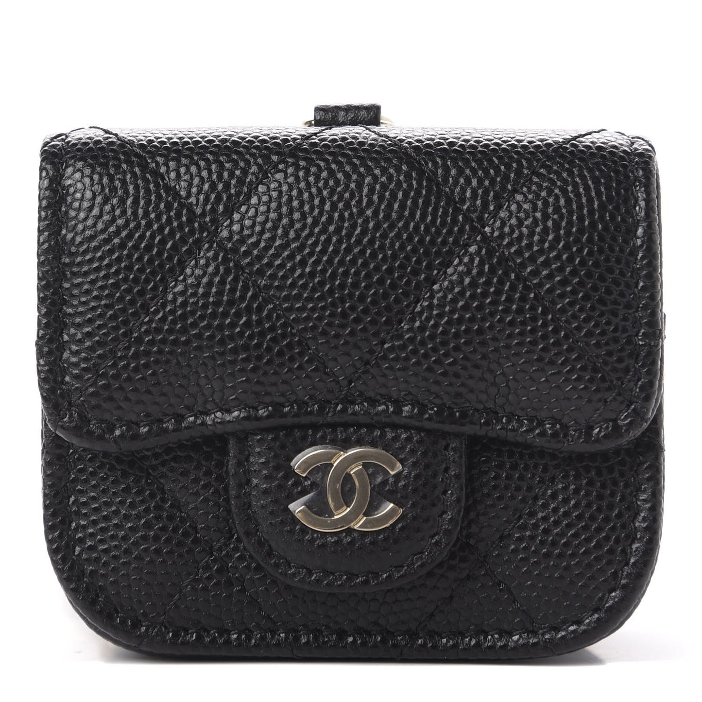 Caviar Quilted Airpods Pro Case Black
