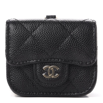 Chanel Caviar Quilted Airpods Pro Case Black 1 of 8