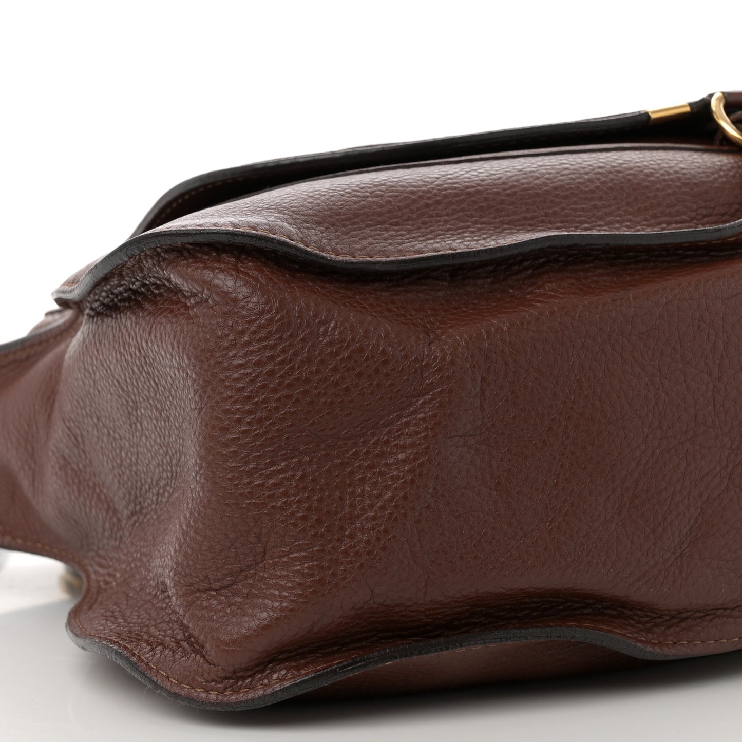 Calfskin Large Marcie Satchel Ebony