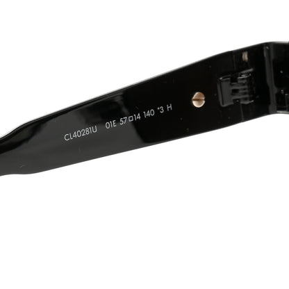 Celine Metal Monochrome Triomphe Sunglasses CL40281U Black Brown 6 of 7