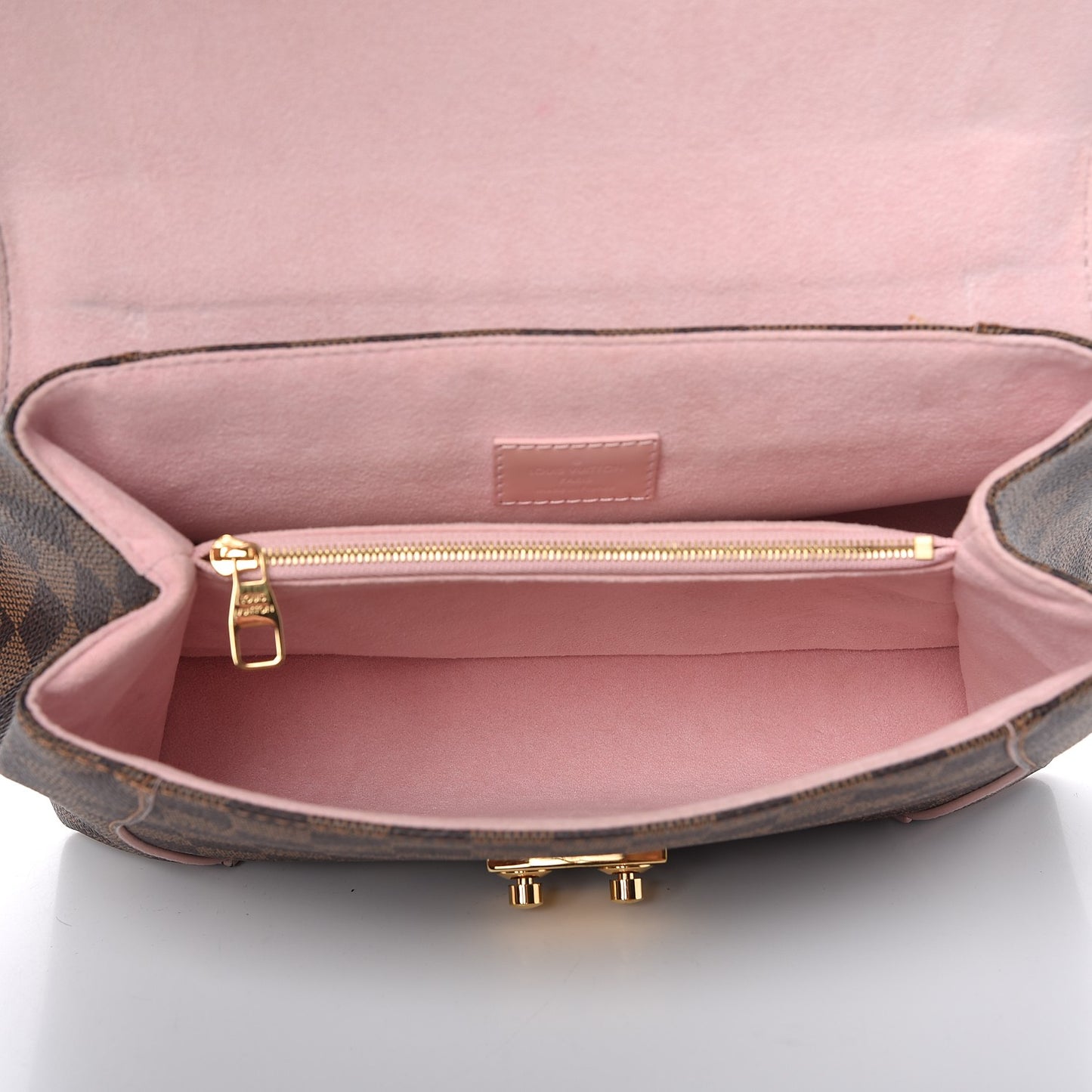 Damier Ebene Caissa Clutch Rose Ballerine