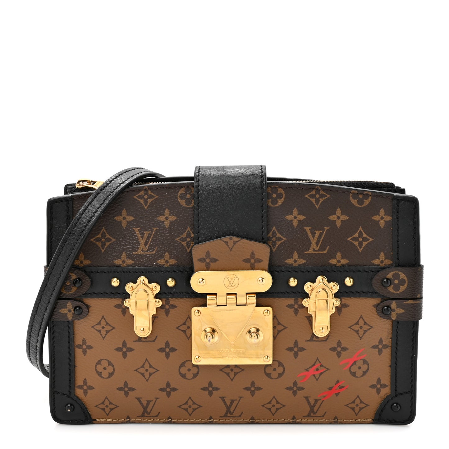 Reverse Monogram Trunk Clutch