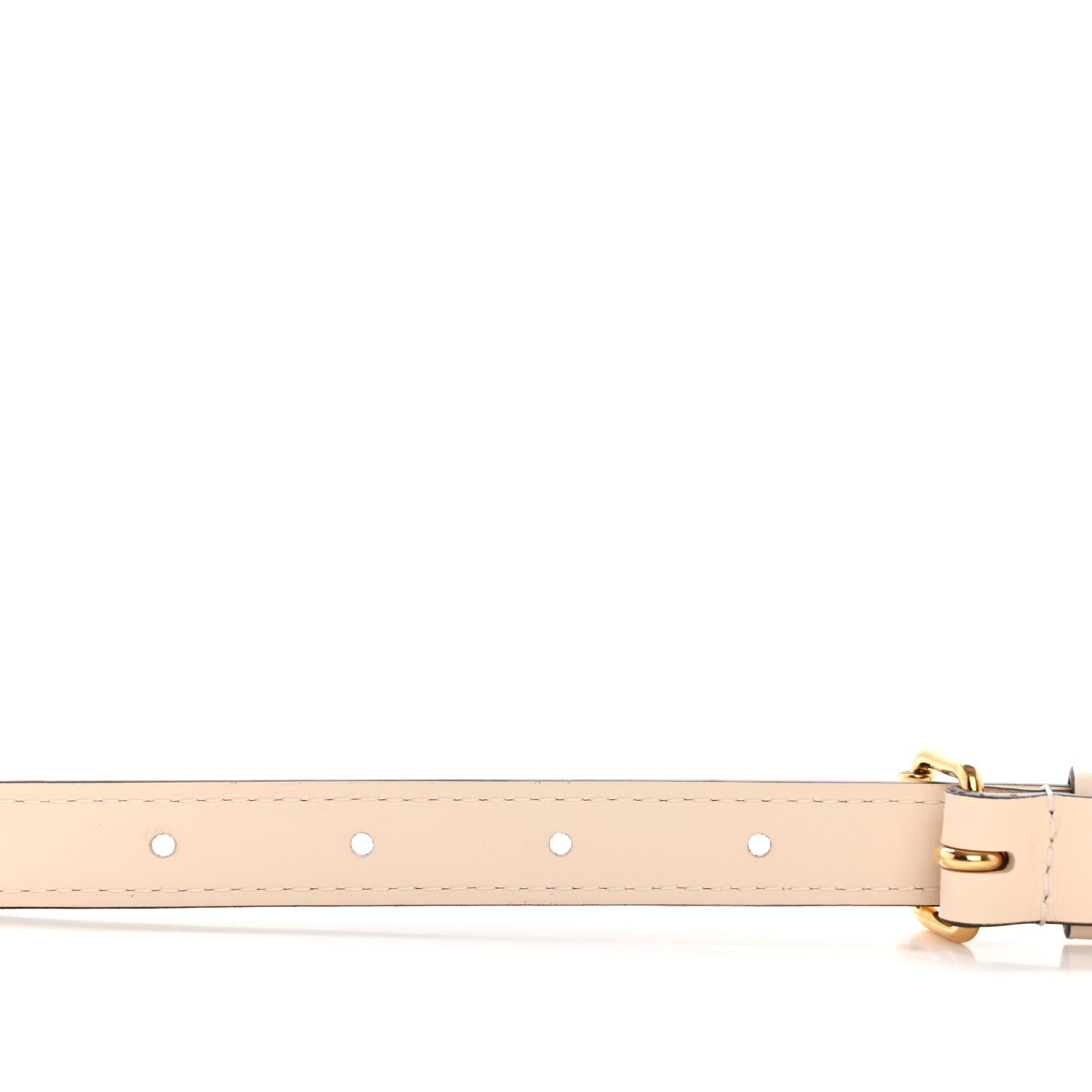 Louis Vuitton Calfskin 18mm Adjustable Shoulder Strap Ivory 4 of 5