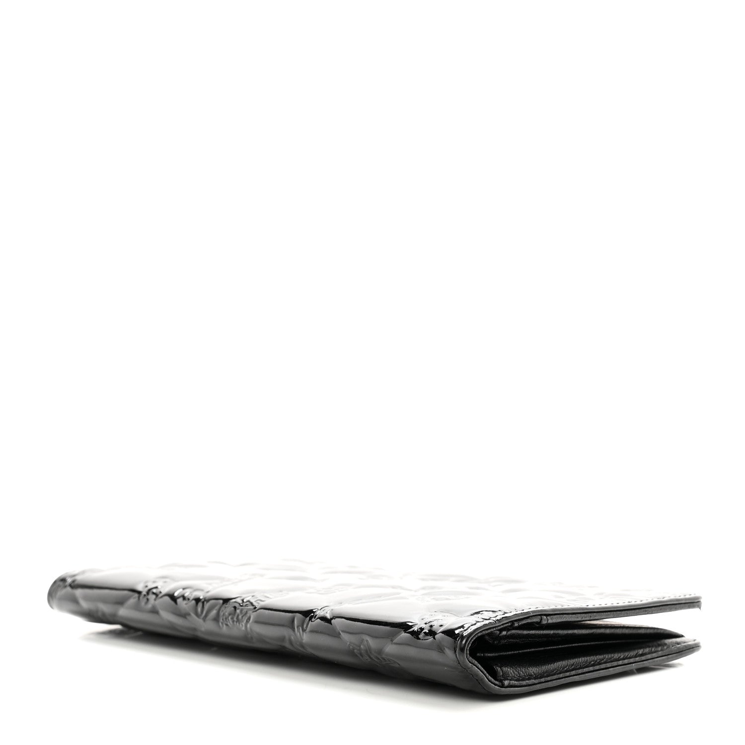 Chanel Patent Calfskin Lucky Symbols Yen Wallet Black 4 of 8