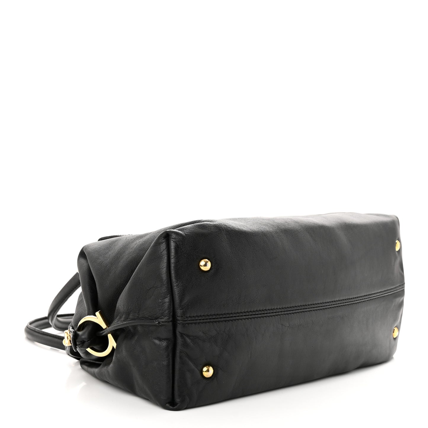Calfskin Sofia Satchel Black