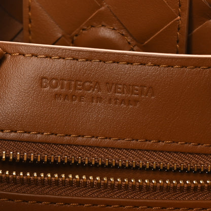 Bottega Veneta Suede Intrecciato Small Andiamo Shoulder Bag Amber 6 of 9