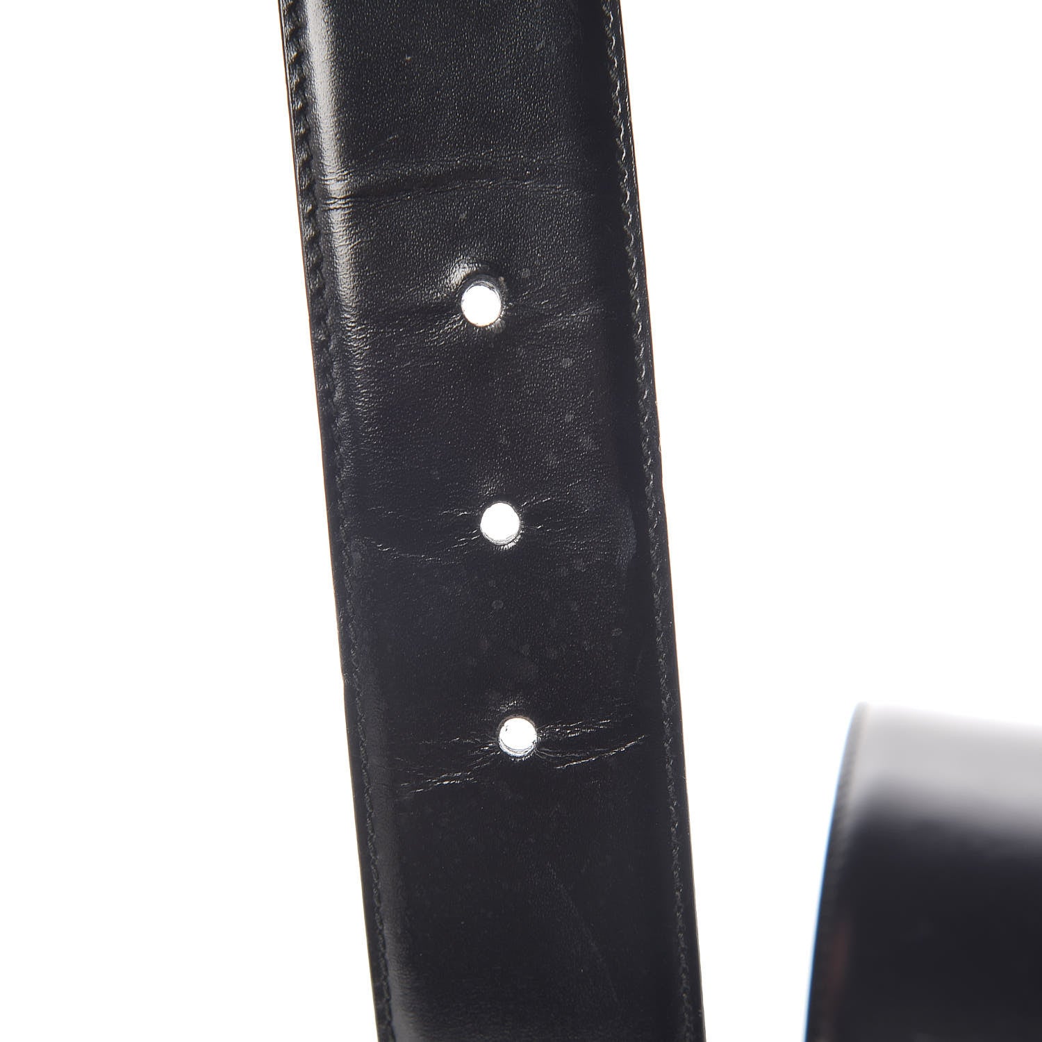 Gucci Calfskin Interlocking G Belt 80 32 Black 6 of 8
