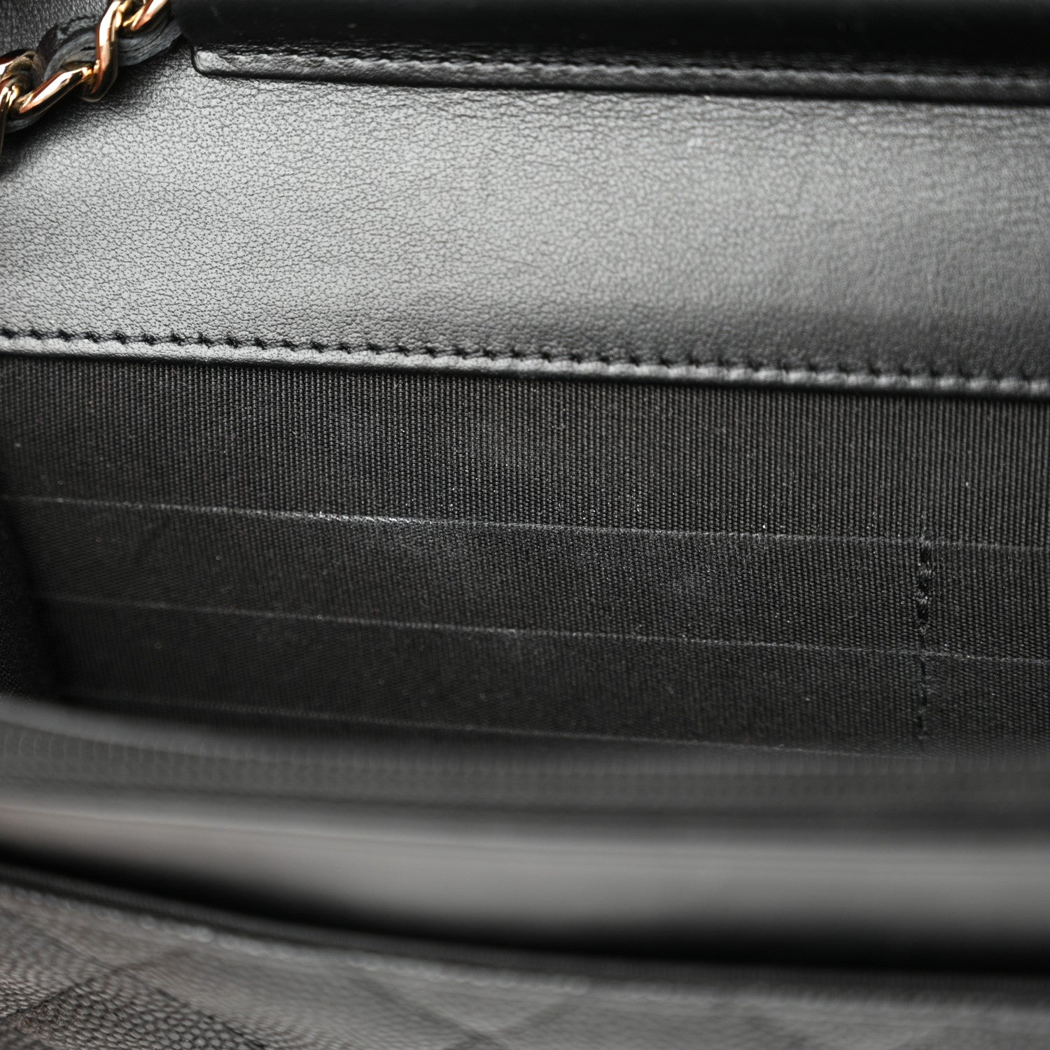 Chanel Caviar Quilted CC Filigree Wallet On Chain WOC Black 12 of 13