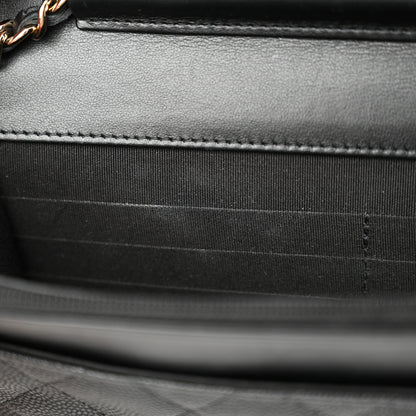 Chanel Caviar Quilted CC Filigree Wallet On Chain WOC Black 12 of 13