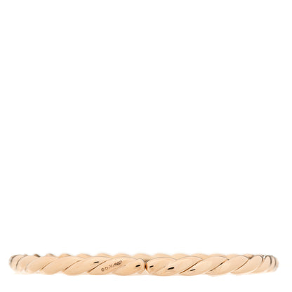 David Yurman 18K Rose Gold Diamond 5mm Sculpted Cable Flex Bracelet 2 of 4