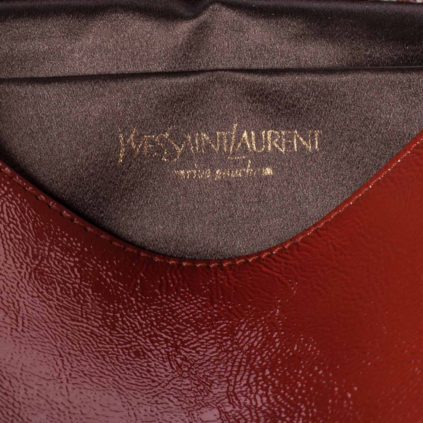 Patent Belle de Jour Clutch Burnt Orange