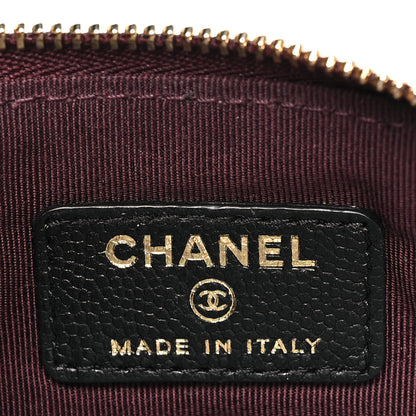 Chanel Caviar Quilted Small Cosmetic Case Black 6 of 8