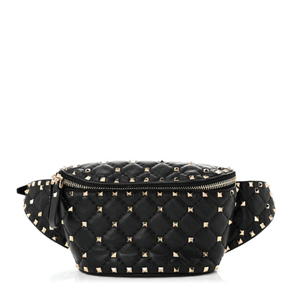 Valentino Garavani Nappa Rockstud Spike Belt Bag 95 Black 1 of 11