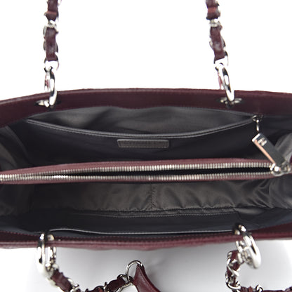 Chanel Caviar Quilted Grand Shopping Tote GST Burgundy 5 of 9