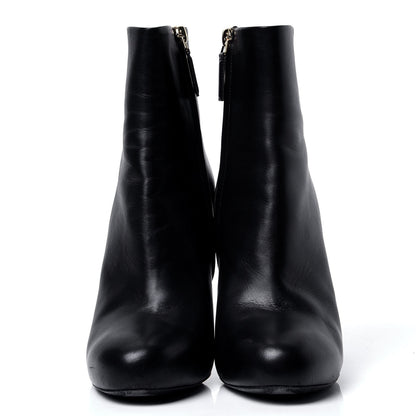 Chanel Lambskin CC Short Ankle Boots 39 Black 2 of 7