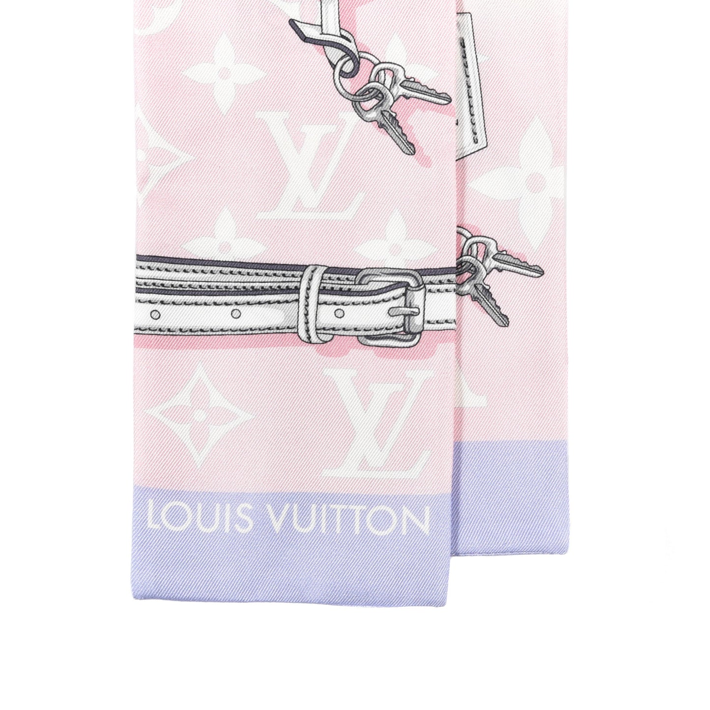 Silk Monogram Escale Confidential Bandeau Pink