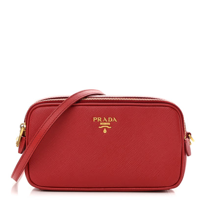 Prada Saffiano Mini Camera Crossbody Fuoco 1 of 16