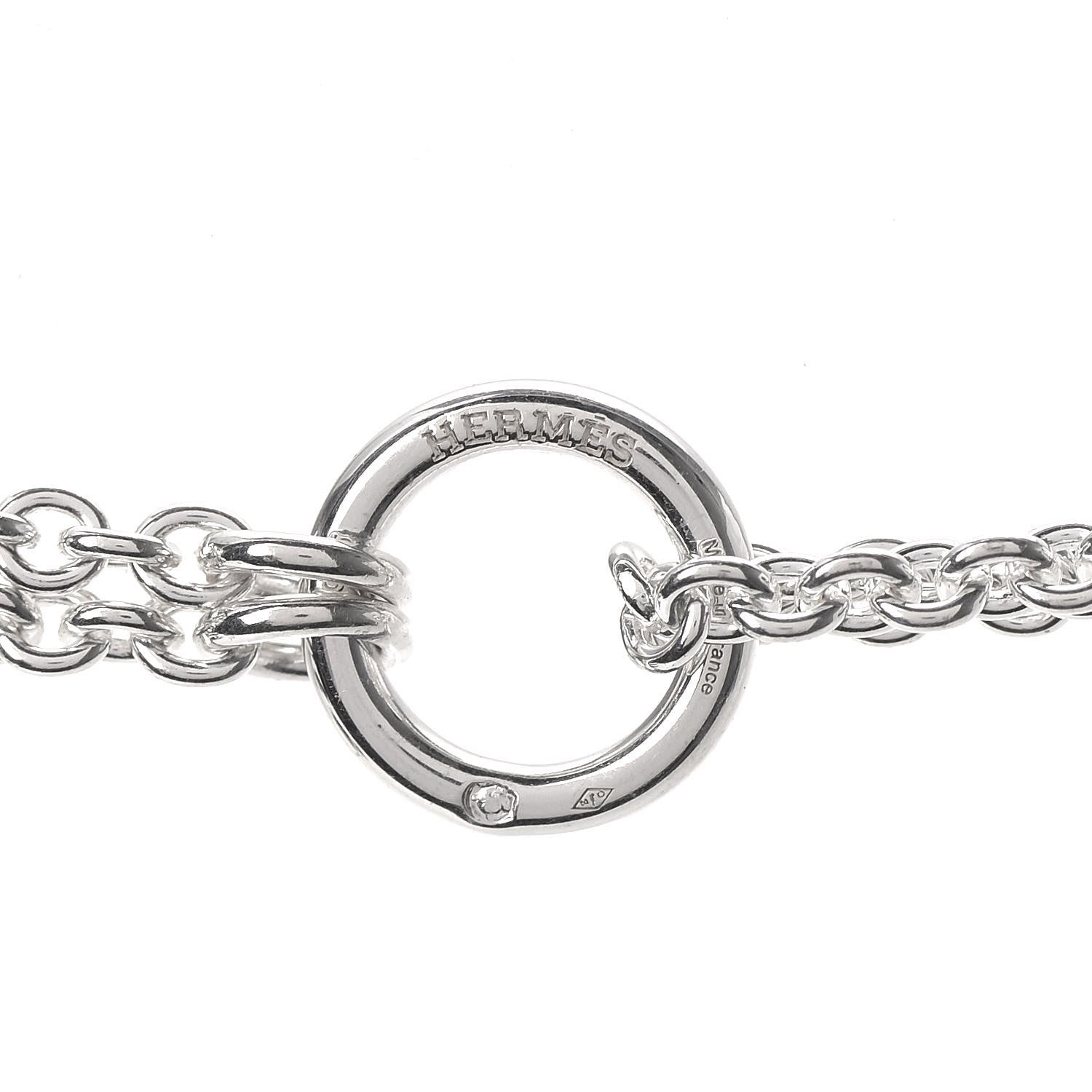 Hermes Sterling Silver Parade Necklace 4 of 6