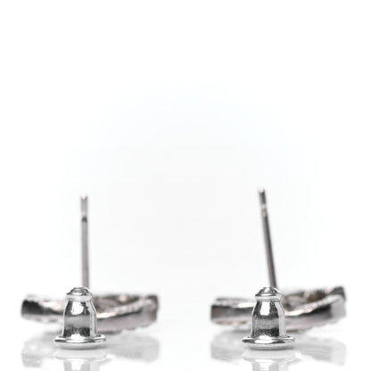 Chanel Crystal CC Earrings Silver 3 of 4