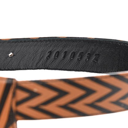Hermes Calfskin Printed Acapulco Wedge Sandals 38 Black Naturel 8 of 9